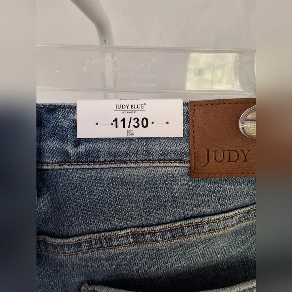 Judy Blue Flare Wide Leg Jeans Blue - Picture 4 of 4